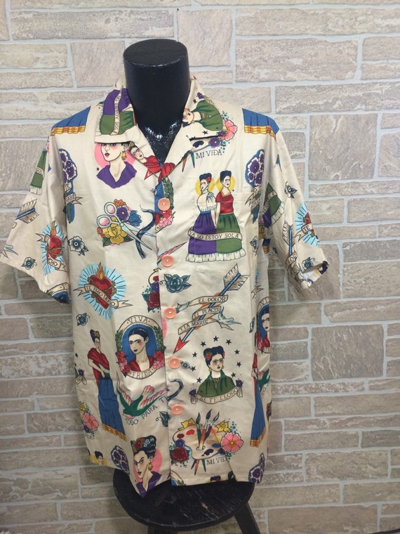 frida kahlo hawaiian shirt