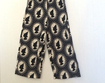 New handmade cotton black white polka dot witches Harry Potter baby toddler boys girls pants costume halloween shower birthday gift 18 24 3