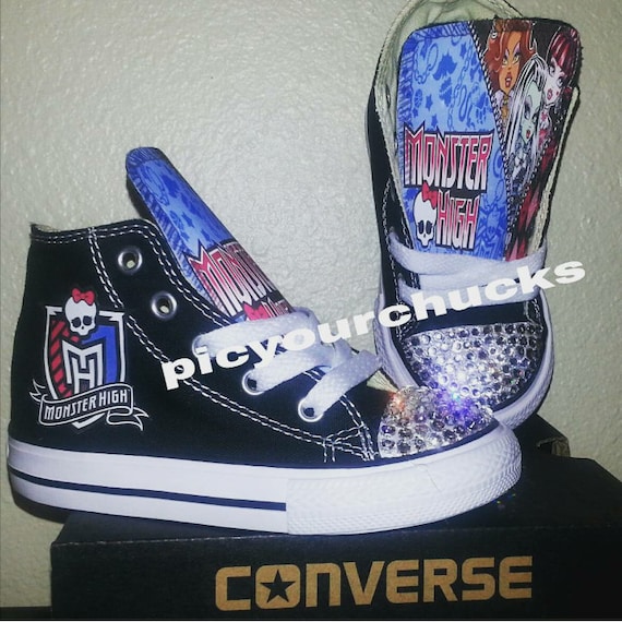 Kids Custom Monster High Converse w/crystals