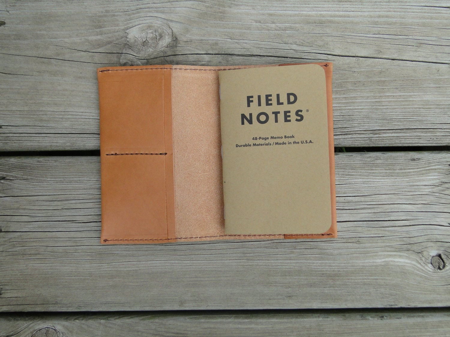 Leather Wallet Field Notes Wallet Check book Passport