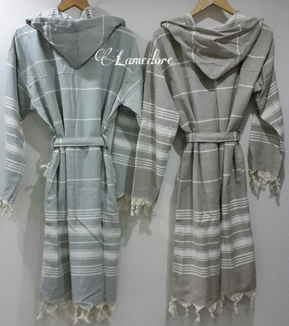 Peshtemal bathrobe Traditional Turkish Peshtemal by LAMEDORE