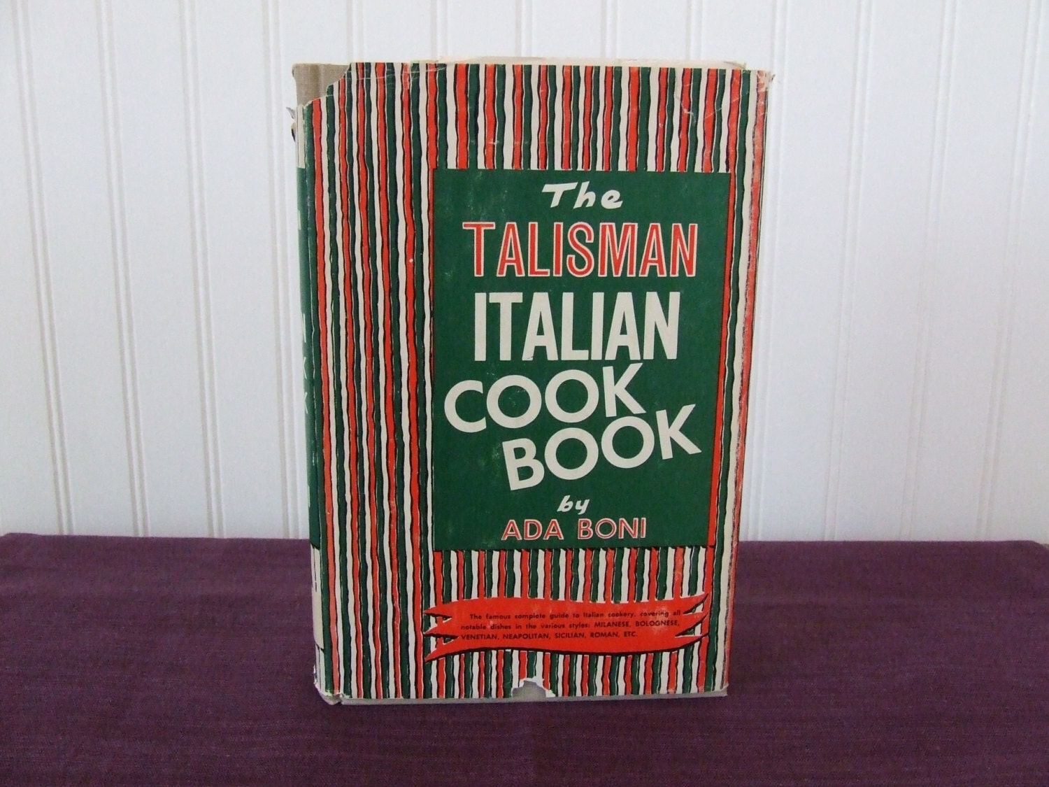 The Talisman Italian Cook Book Vintage Cookbook 1960