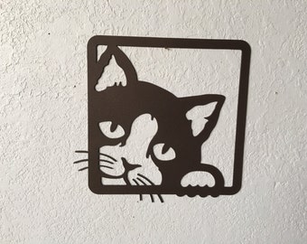Cat Wall Art metal cat wall art | etsy Cat Wall Art metal cat wall art | etsy