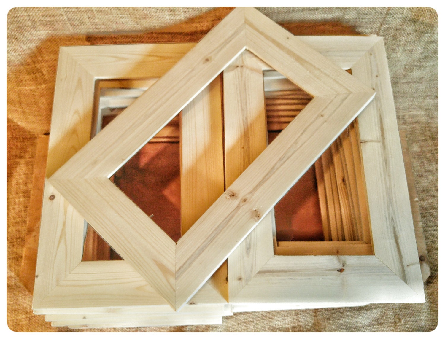 25 Wood Frames No Hardware or Glass Bulk Wood Frames