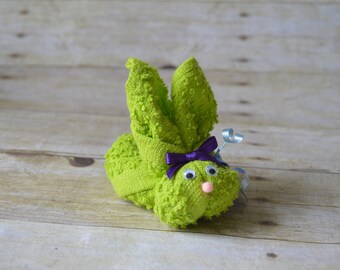 Bright Green Boo Boo Bunnies, Woodland Baby Shower Favor, Baby Gift, Stocking Stuffer, Mommy to Be, Cold Ice Pack, Gender Neutral, Easter