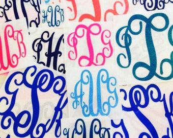 DIY Iron On Monogram - Vinyl Monogram Shirt Decals