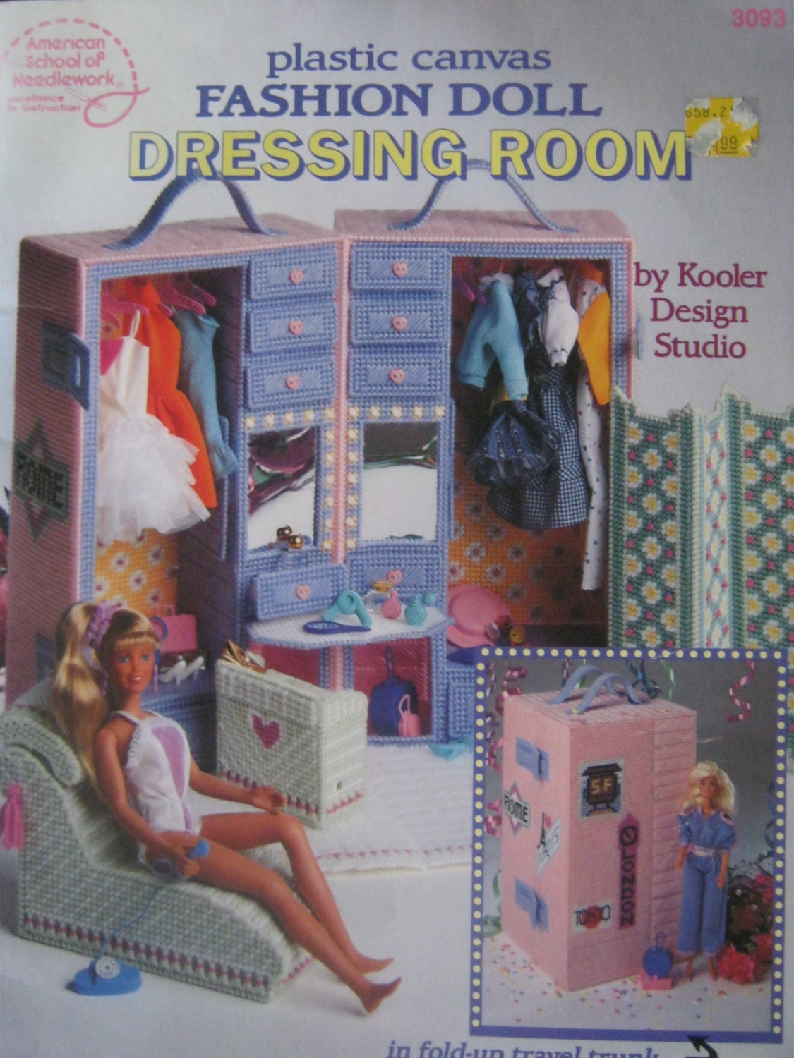 Plastic Canvas Pattern Fashion Doll Barbie Dressing by lechatrire