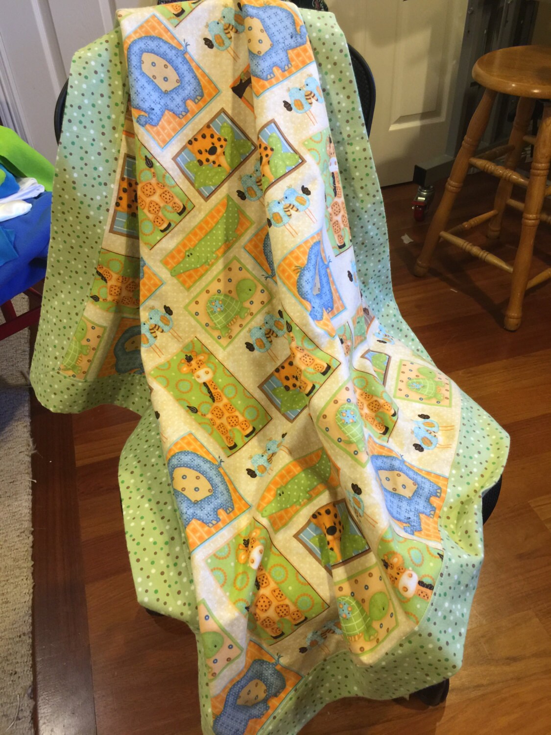 Soft Flannel Cotton Baby Blanket Handmade Baby Blanket