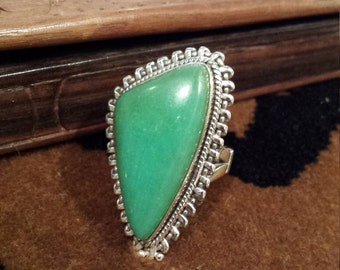 Sterling silver native American turquoise ring