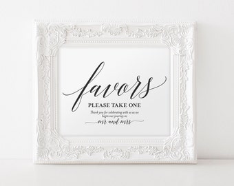 Wedding Favor Sign, Favors Sign, Wedding Favor Printable, Wedding Sign, Wedding Printable, Template, PDF Instant Download #BPB310_75