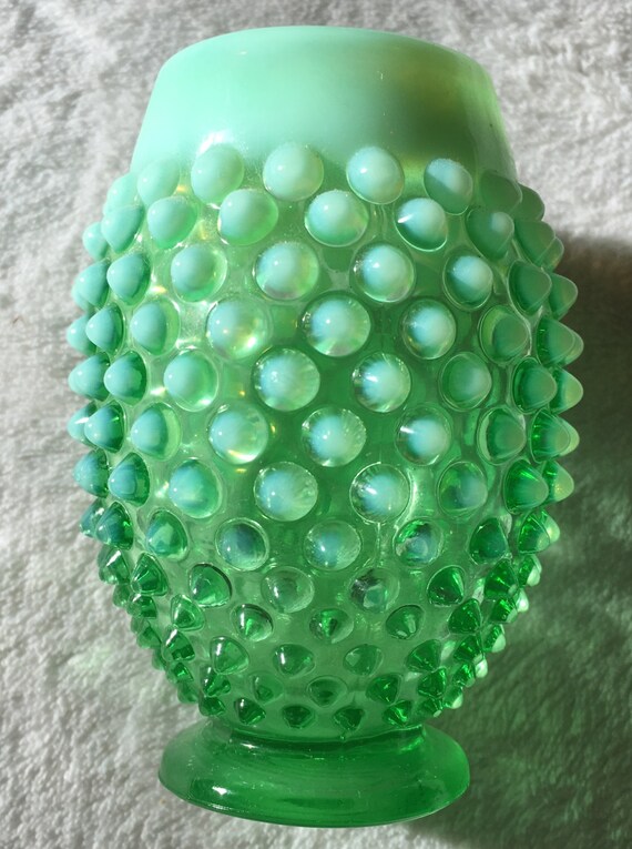 Collectible Vintage Decorative Green Fenton Glass