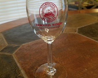 THORTON WINERY stemmed wine glass