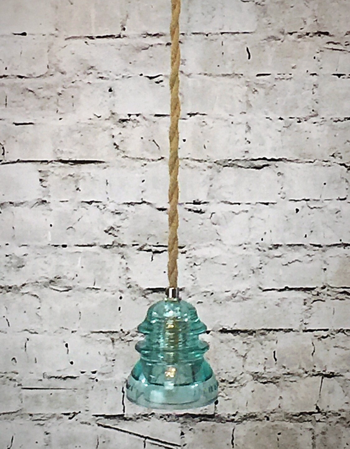 Glass Insulator Light Insulator Pendant by GlassInsulatorLights