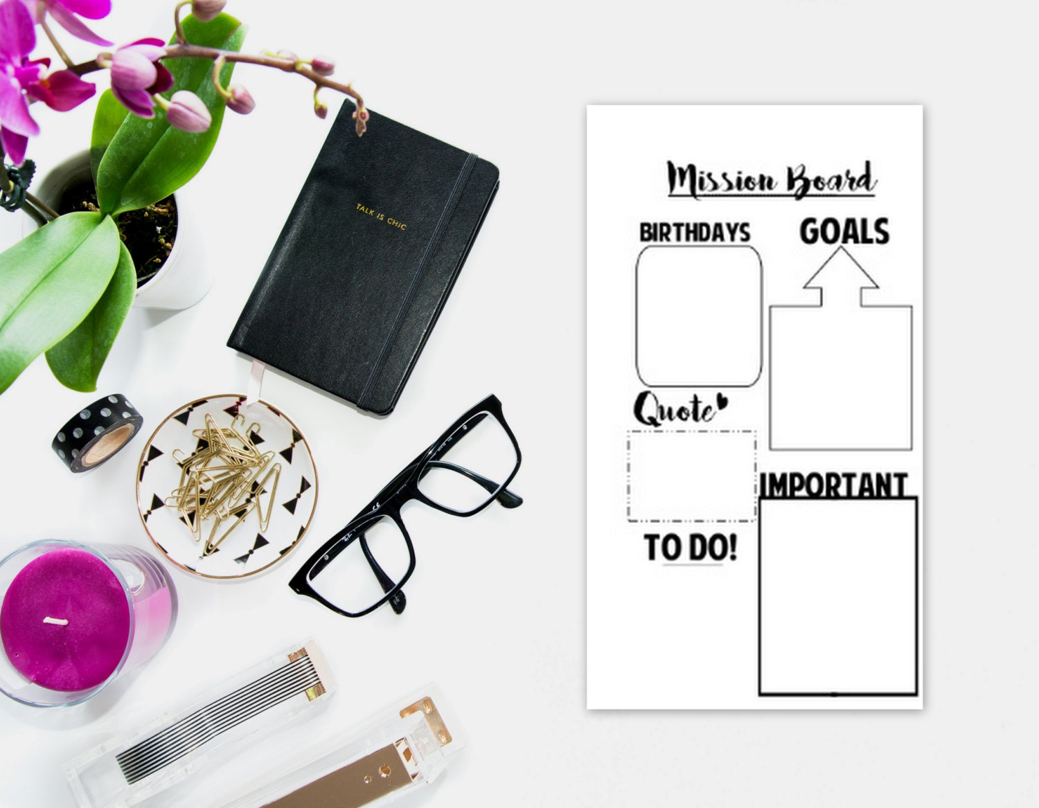 PRINTATBLE Personal Size Mission Board insert