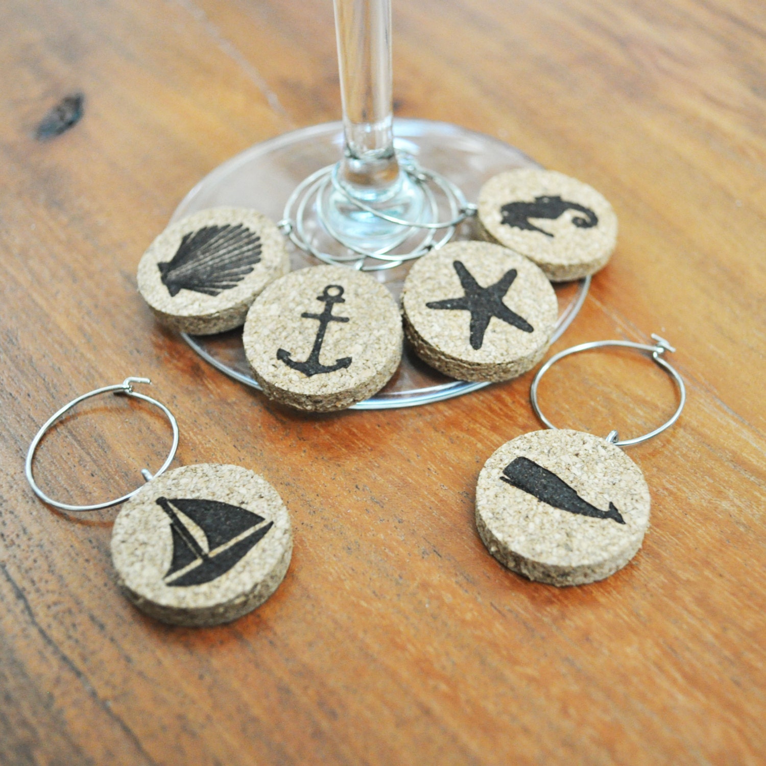 Wine Glass Charm Nautical Wine Charms Wine Charms Beach