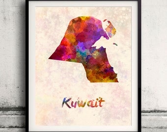  Kuwait  map Etsy