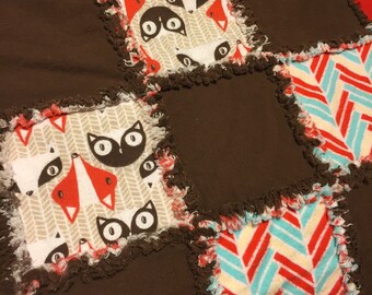 Fox quilt block | Etsy