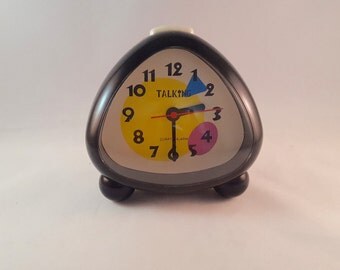 SALE - Retro Talking Clock by Ultmost - Battery Operated