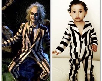 Beetlejuice costume boy toddler party suit boy