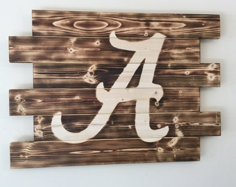 University of Alabama wood sign