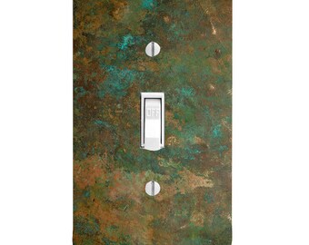 Home Decor Light Switch Cover-Printed Copper Image-Housewarming-Lighting-Wall Decor-Kitchen Decor-Bedroom Decor-Double Light Switch-Triple