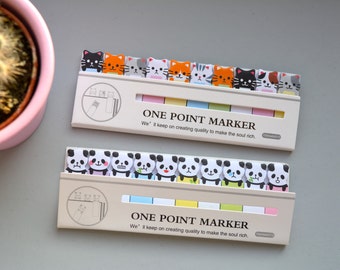 Kawaii Cat Stick Marker Post it Notes, sticky notes scrapbook