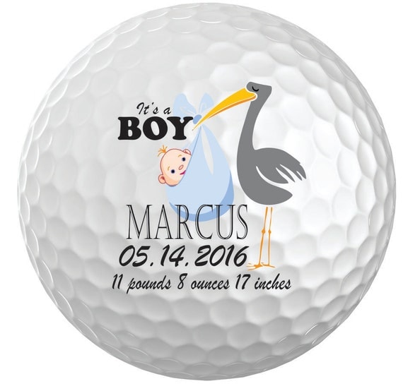 50 New Personalized Baby Announcement Golf Balls by InkedYourWay