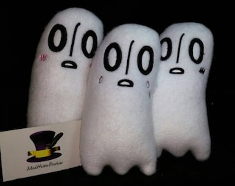 Undertale Napstablook inspired Plush, Shy Ghost Plush, Different Expressions Available!