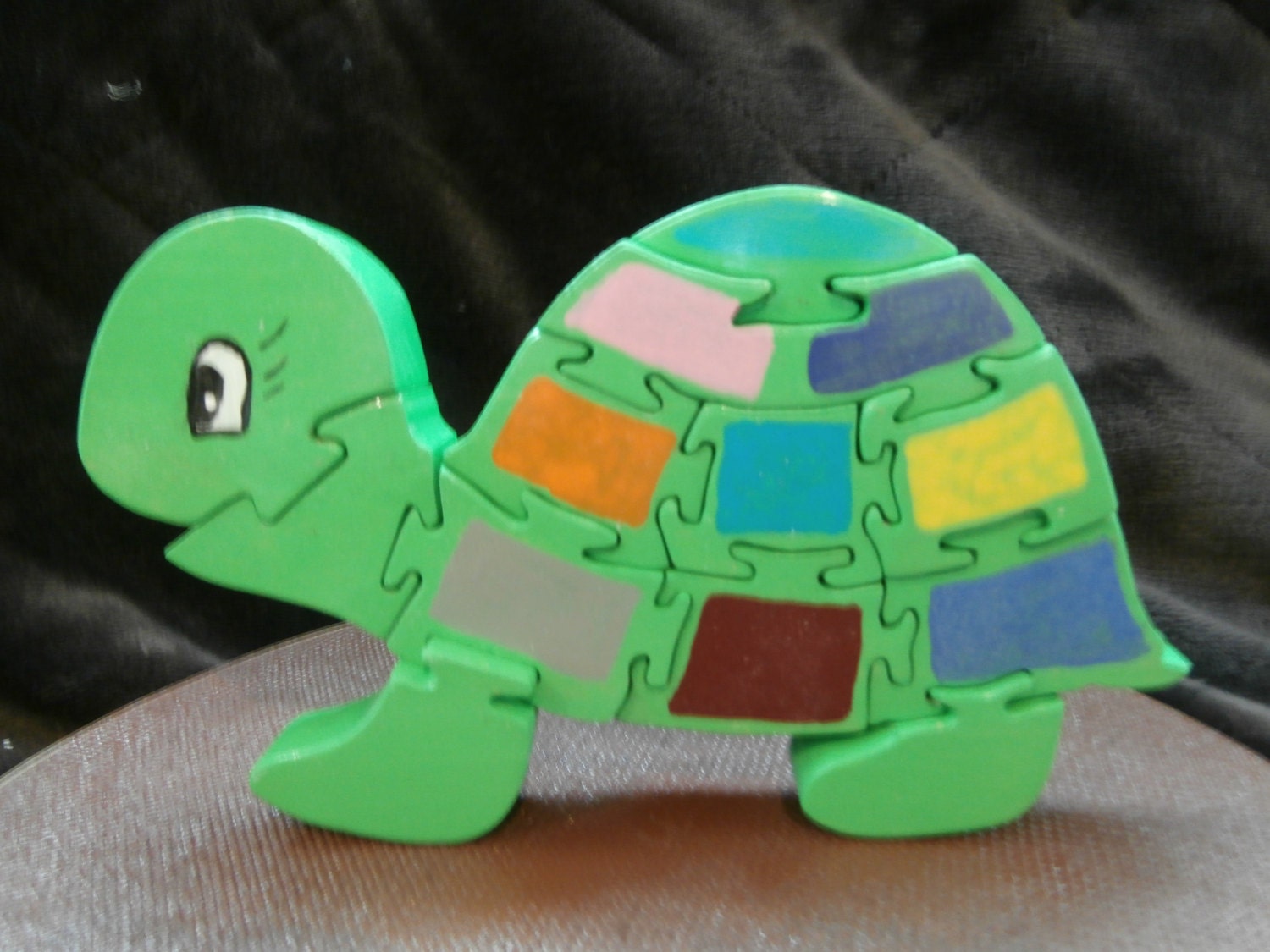 Wooden turtle jigsaw puzzle wood puzzle turtle