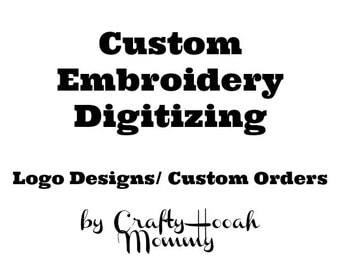 Digitized Embroidery Logo - Digitized Embroidery File - Small Business Logo - Embroidery Digitizing Logo - Logo Embroidery - Logo Pattern