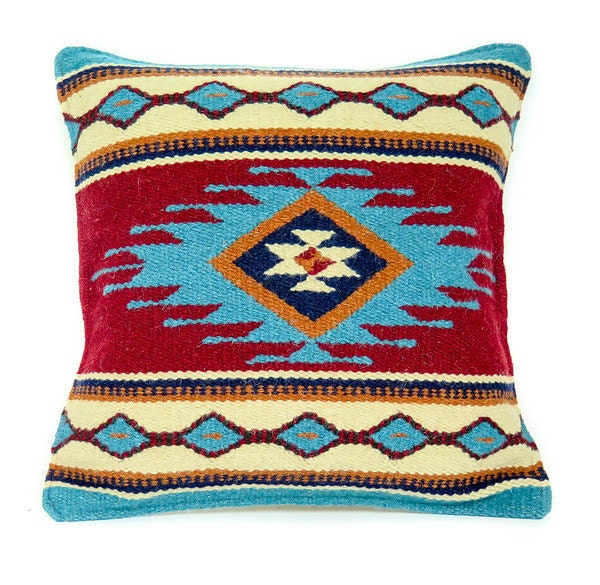 Native American Geometric Accent Pillow