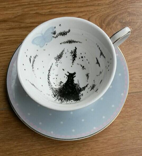 The Grim Harry Potter Tea Cup and saucer gift set by Dreamscapeink