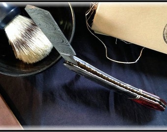 The Excelsior Damascus Straight Razor