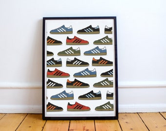 Adidas spezial artwork - poster / print