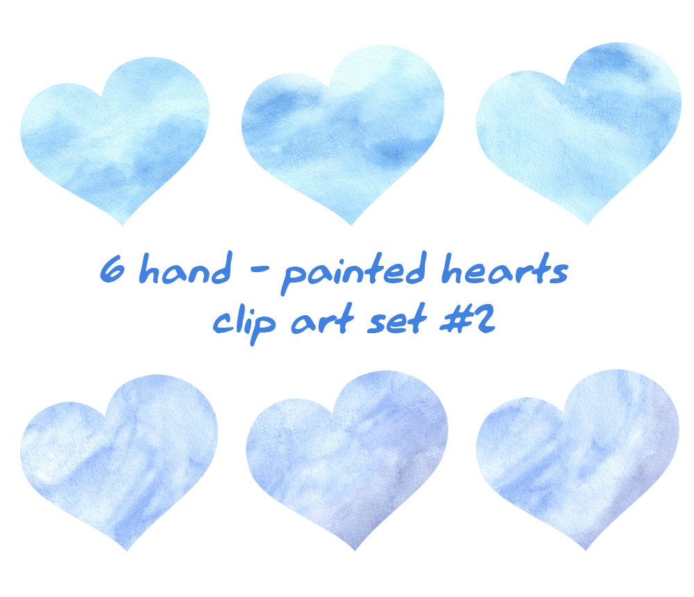 watercolor heart clipart - photo #19