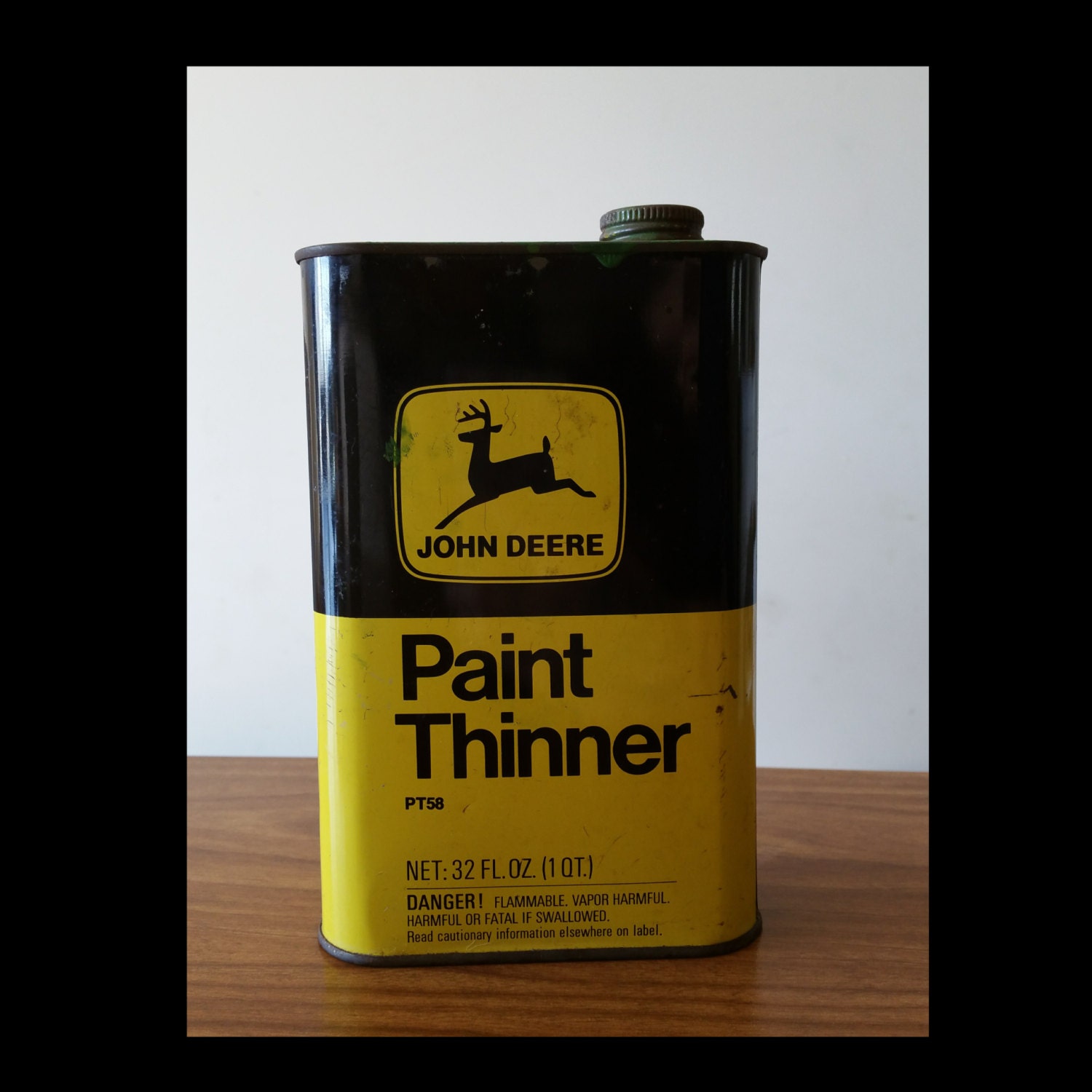 Rare Vintage John Deere paint thinner can