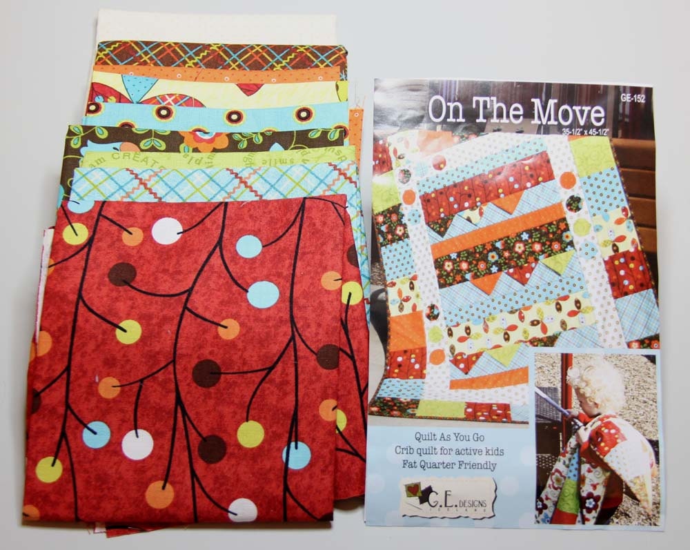 Quilt kit On The Move Quilt as you go packaged by G.E.