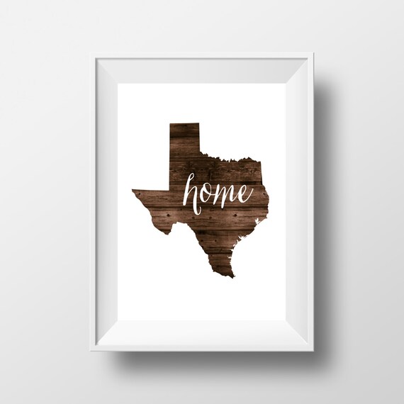 Items Similar To Home State Print State Wall Art Rustic Decor Home   Il 570xN.1002188251 4q7e 