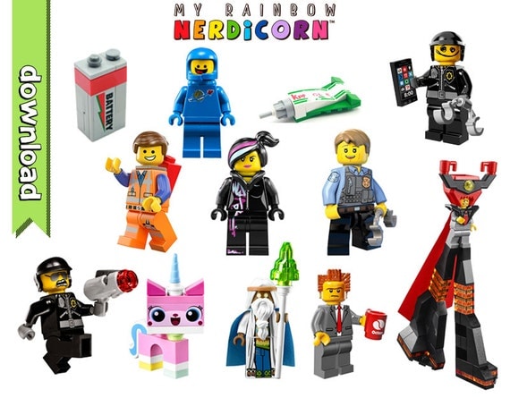 Lego Movie Characters Clipart Emmet Unikitty By Myrainbownerdicorn