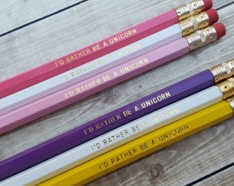 Delta Phi Epsilon "I'd Rather Be A Unicorn" Pencil Set
