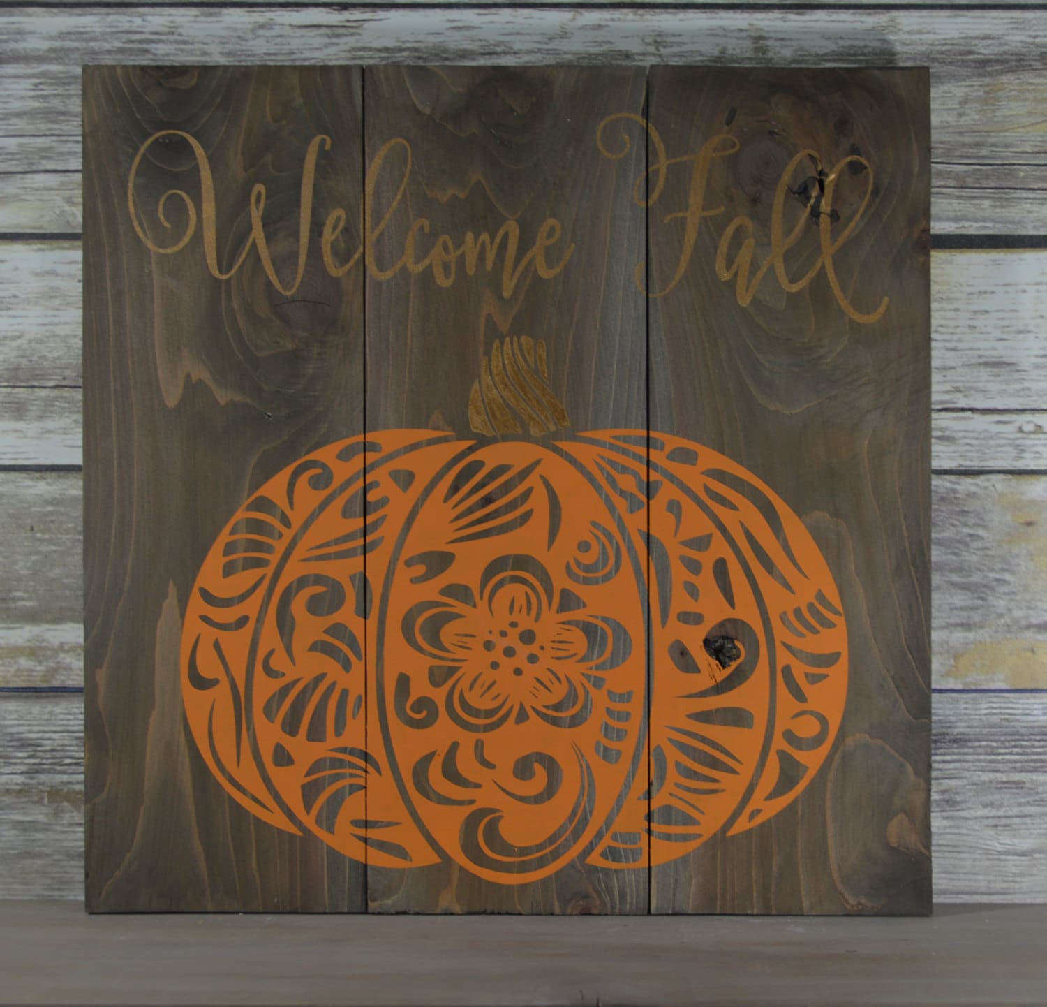 Fall Pumpkin Sign Rustic Fall Decor Fall Wood Sign