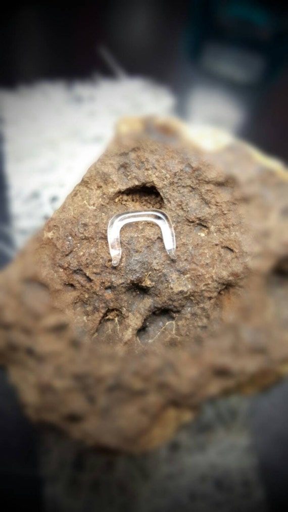 Septum Retainer Jewelry Piercing Spacer U Shaped 14g 5mm Clear