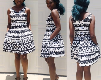 white and black ankara styles
