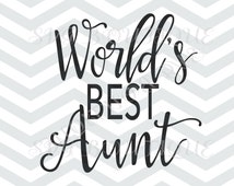 Download Unique worlds best aunt related items | Etsy