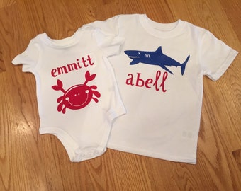 beach theme birthday shirts