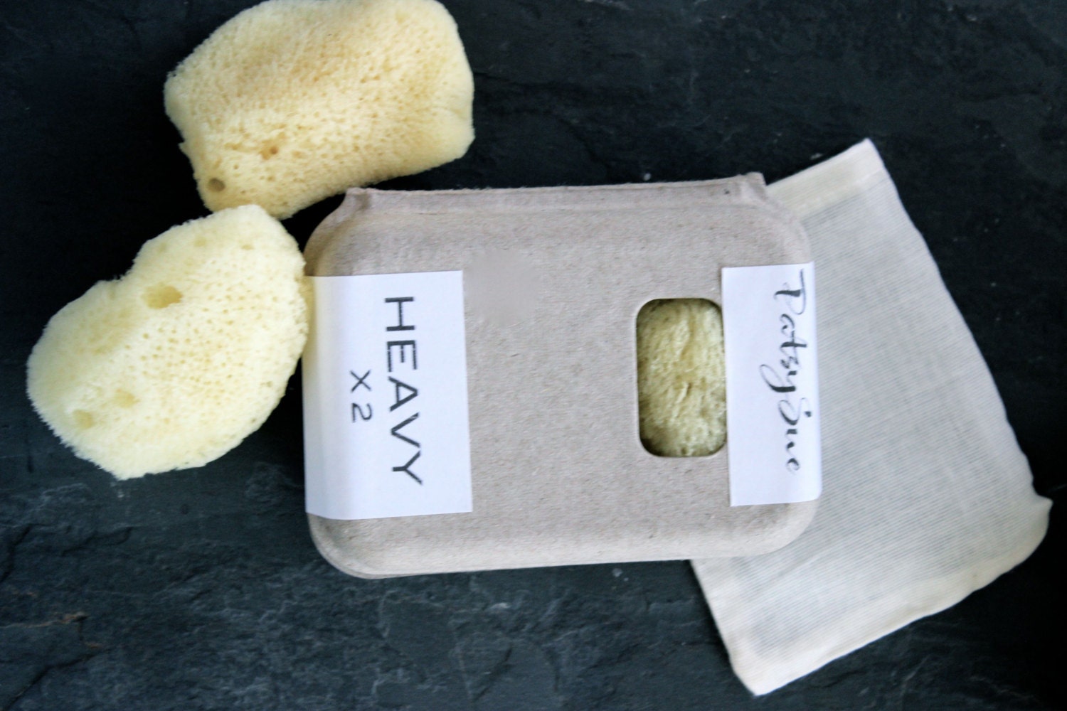 Sea Sponge Tampons Set of 2 Heavy/Large Natural Tampons