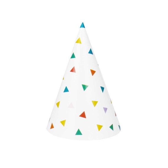 Paper party hats Rainbow party hats First birthday hat 