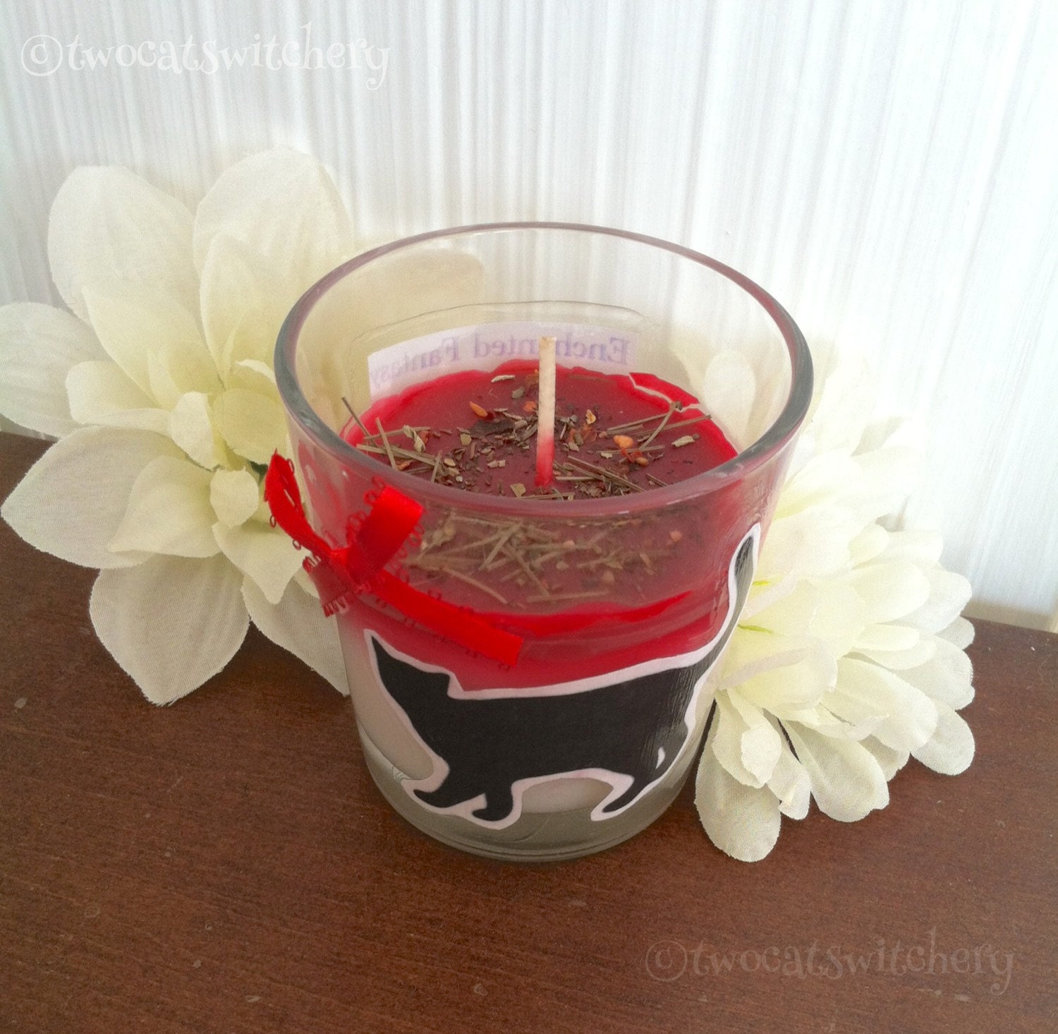 Black Cat Candle Hoodoo Handmade Spell Candles Folk Magic