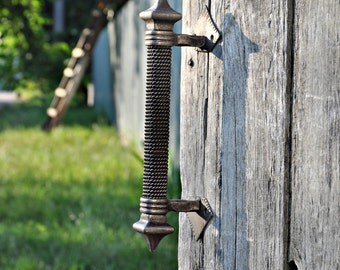 Wrought iron handle-Front door handles-Forged door handle-Wrought iron gate handle-Wrought iron handle chinese style-Furniture