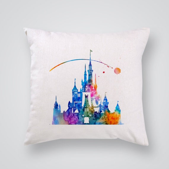 Disney Castle Pillow Cover Colorful Kids Room by